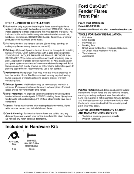 Installation Manual